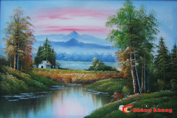 Tranh Núi - Nước - Phong Thuỷ